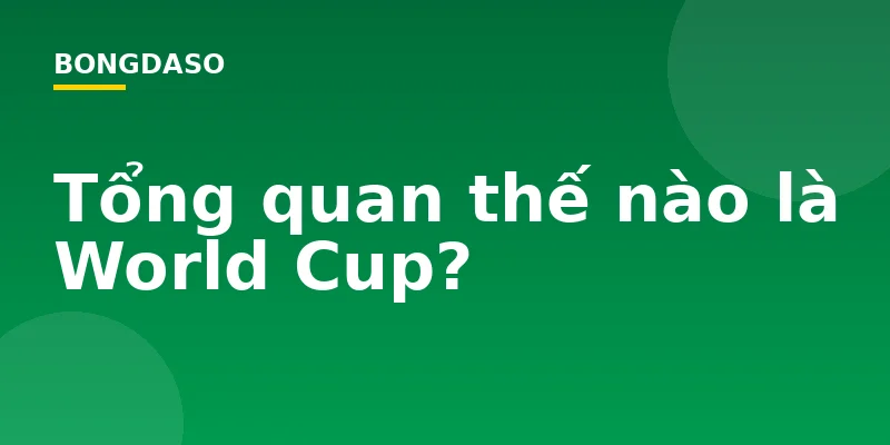 Tổng quan thế nào là World Cup?